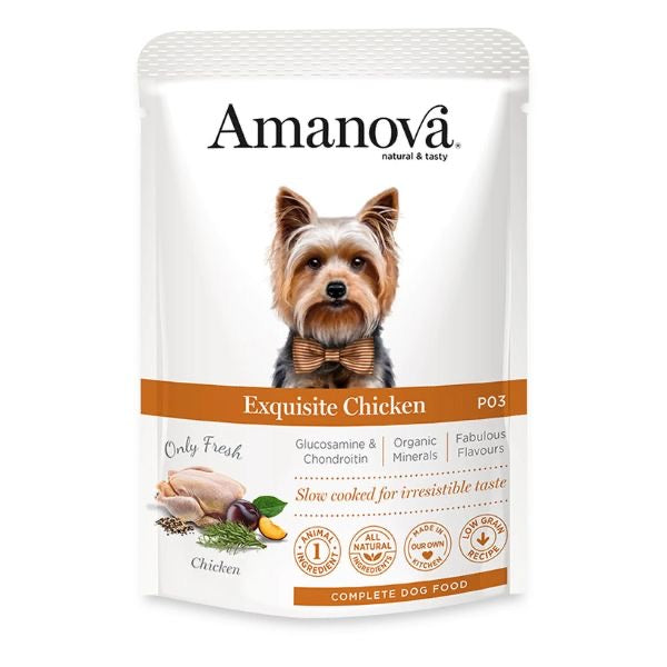AMANOVA POUCH MANZO E POLLO 100 GR AMANOVA POUCH MANZO E POLLO 100 GR