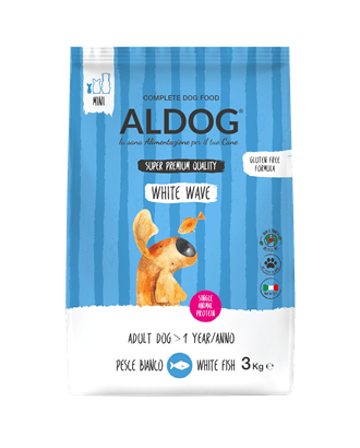 ALDOG ADULT MEDIUM LARGE WHITE WAVE PESCE BIANCO 3 KG ALDOG ADULT MEDIUM LARGE WHITE WAVE PESCE BIANCO 3 KG