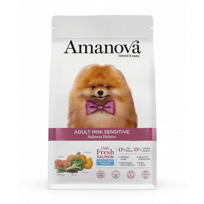 AMANOVA ADULT MINI SENSITIVE SALMONE 800 GR AMANOVA ADULT MINI SENSITIVE SALMONE 800 GR