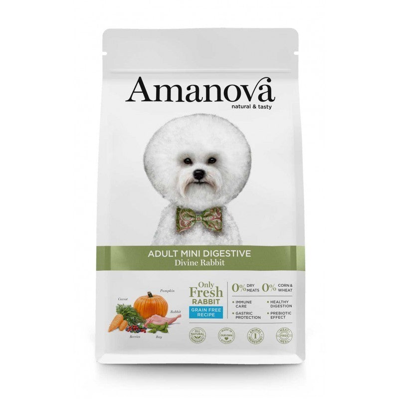 AMANOVA ADULT MINI DIGESTIVE CONIGLIO 800 GR AMANOVA ADULT MINI DIGESTIVE CONIGLIO 800 GR
