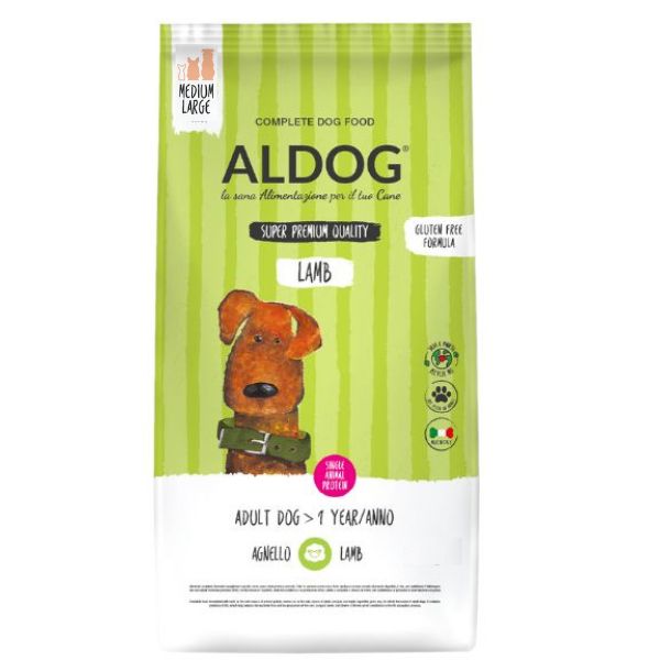 ALDOG ADULT MEDIUM LARGE LAMB AGNELLO 12 KG ALDOG ADULT MEDIUM LARGE LAMB AGNELLO 12 KG