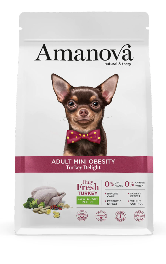 AMANOVA ADULT MINI OBESITY TACCHINO 800 GR AMANOVA ADULT MINI OBESITY TACCHINO 800 GR