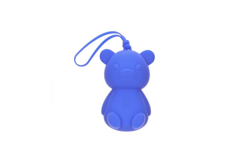 FERRIBIELLA PORTA SACCHETTI IN SILICONE TEDDY AZZURRO