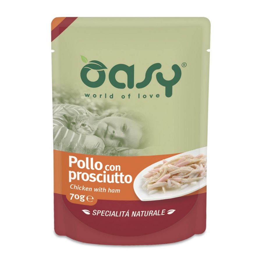 OASY BUSTINA NATURALE POLLO CON PROSCIUTTO 70 GR