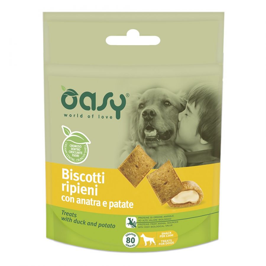 OASY CANE BISCOTTI RIPENI CON ANATRA E PATATE 70 GR