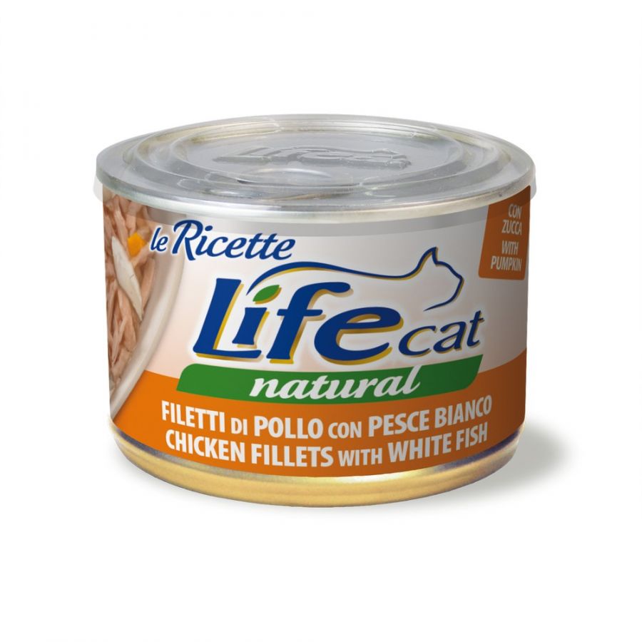 LIFE CAT NATURAL FILETTO DI POLLO CON PESCE BIANCO 150 GR