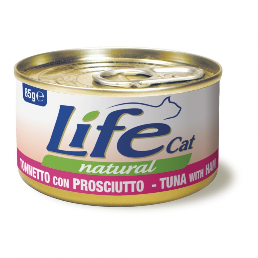 LIFE CAT NATURAL TONNO CON PROSCIUTTO 85 GR