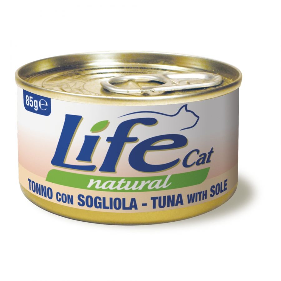 LIFE CAT NATURAL TONNO CON SOGLIOLA 85 GR