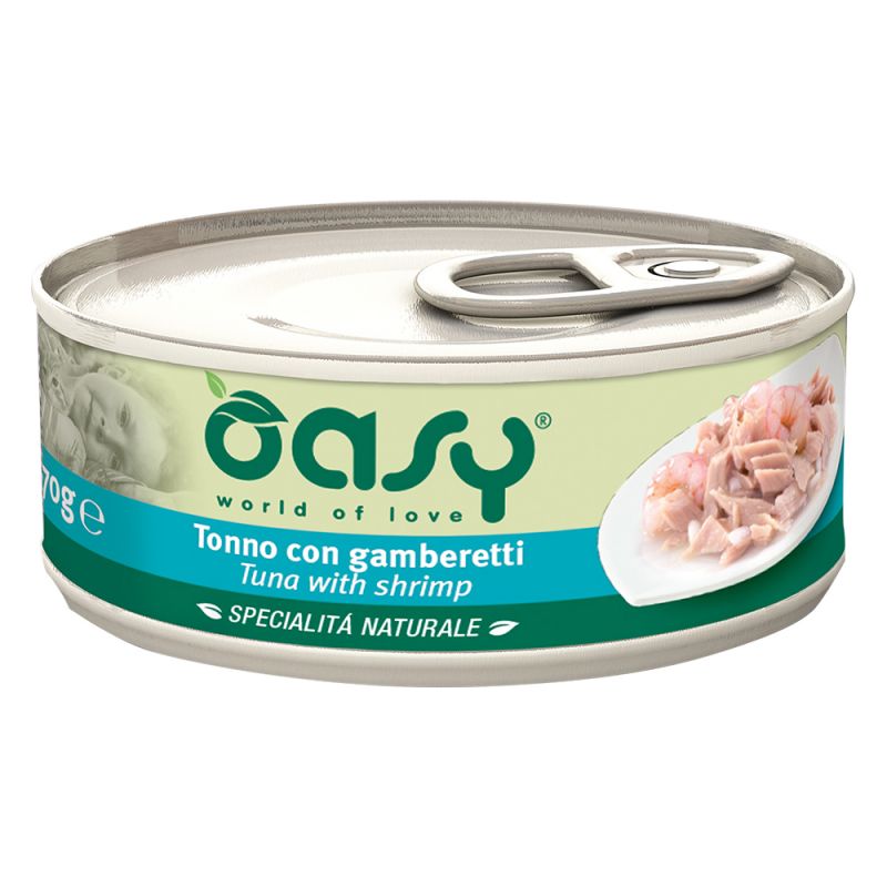 OASY NATURALE TONNO CON GAMBERETTI 70GR