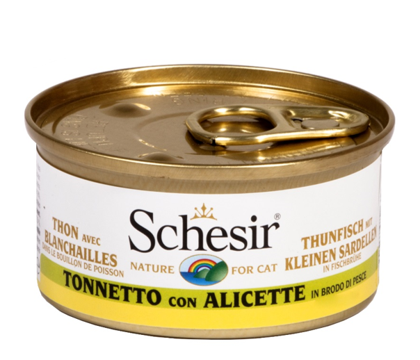 SCHESIR NATURE TONNO CON ALICETTE BRODO DI COTTURA 70 GR