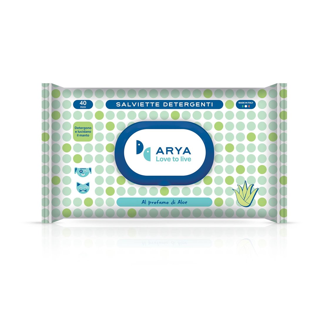 ARYA SALVIETTE DETERGENTI ALOE 40PZ