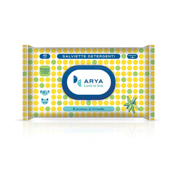 ARYA SALVIETTE DETERGENTI CITRONELLA 40PZ