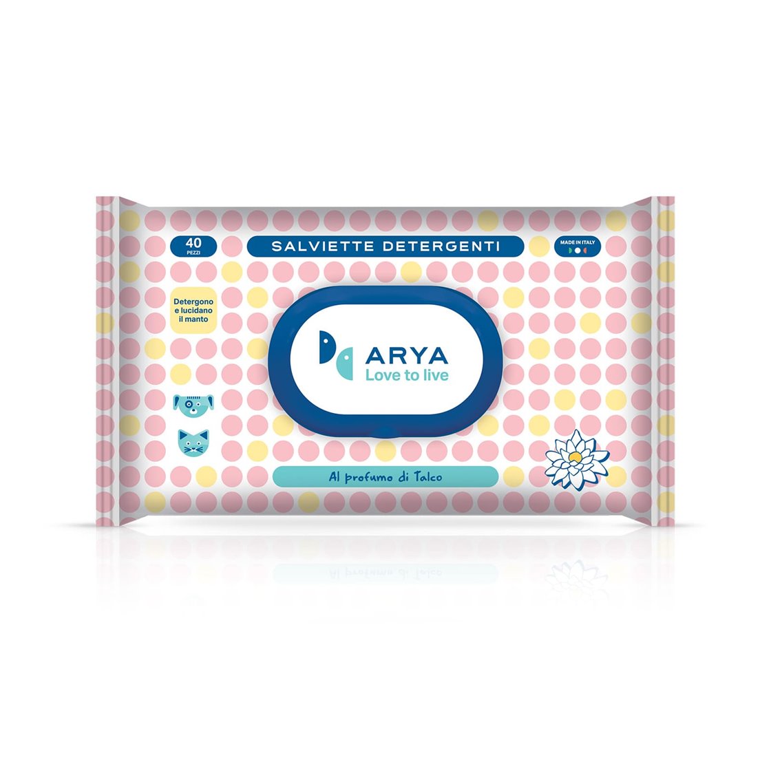 ARYA SALVIETTE DETERGENTI TALCO 40PZ