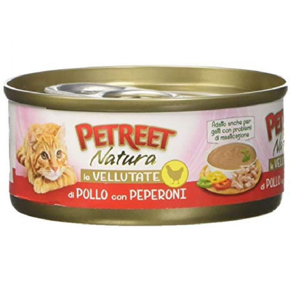 PETREET NATURA VELLUTATE POLLO CON PEPERONI 70GR