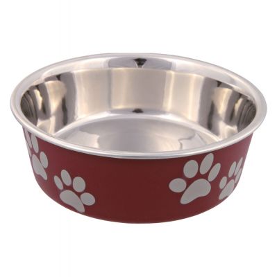 TRIXIE CIOTOLA ACCIAIO INOX RIVESTITA IN PLASTICA 0.75L ø17CM