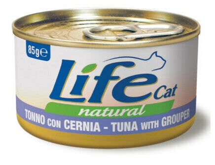 LIFE CAT NATURAL TONNO CON CERNIA 85 GR