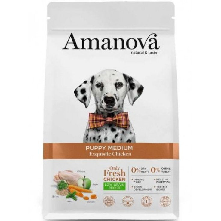 AMANOVA PUPPY MEDIUM EXQUISITE POLLO 2 KG