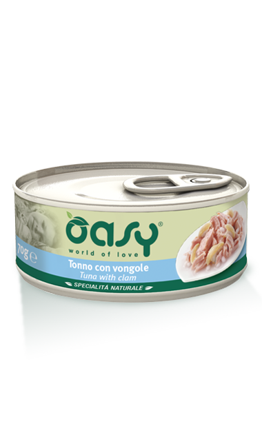 OASY NATURALE TONNO CON VONGOLE 70GR