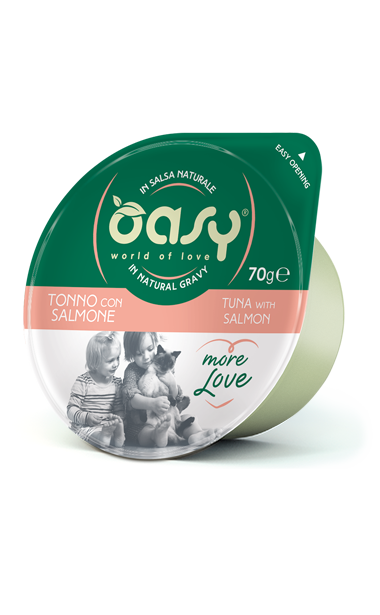 OASY CUP TONNO CON SALMONE 70 GR