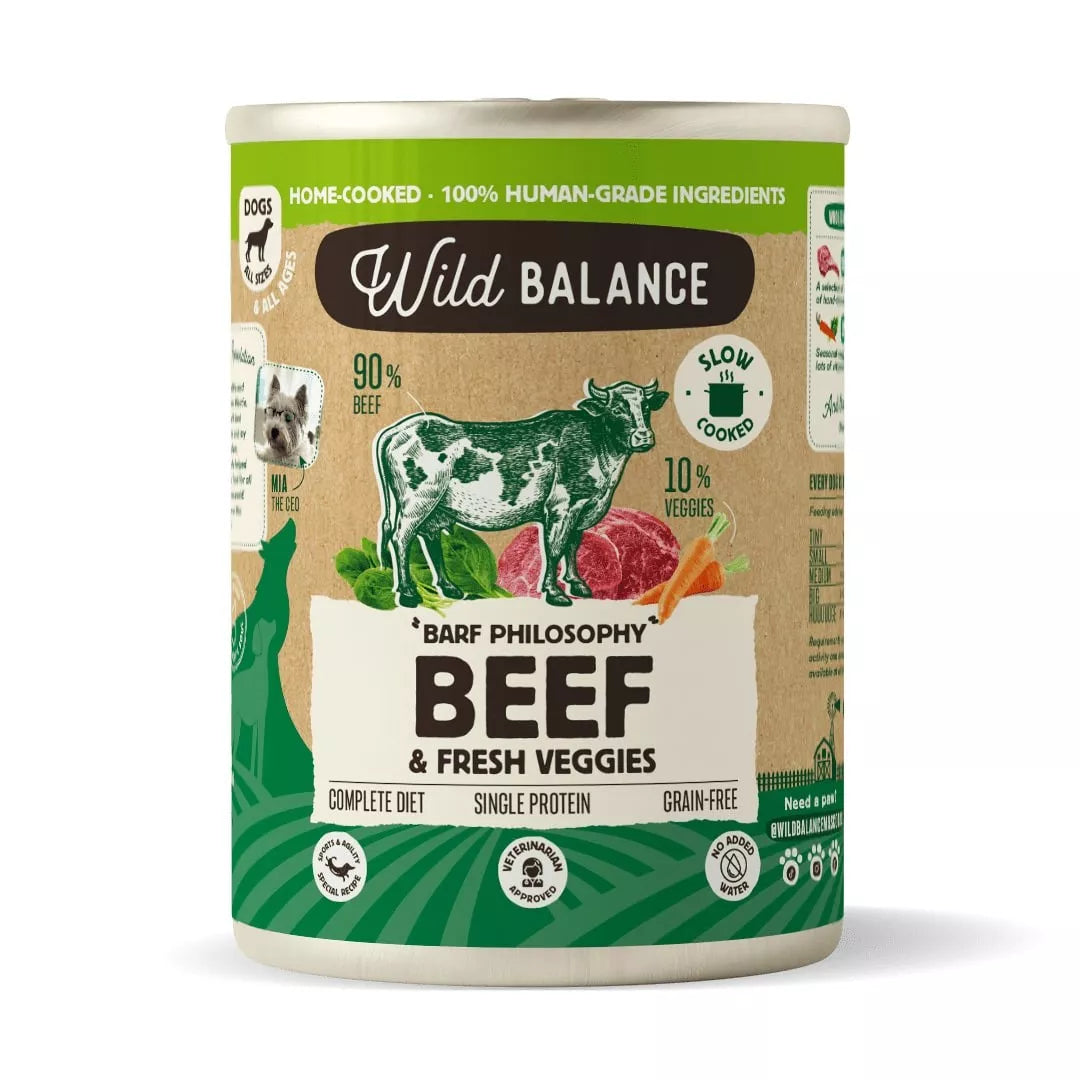 WILD BALANCE CANE UMIDO MANZO 400 GR