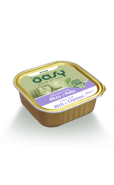 OASY PATE GATTO KITTEN POLLO 100G