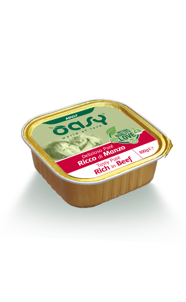 OASY PATE GATTO ADULT MANZO 100G