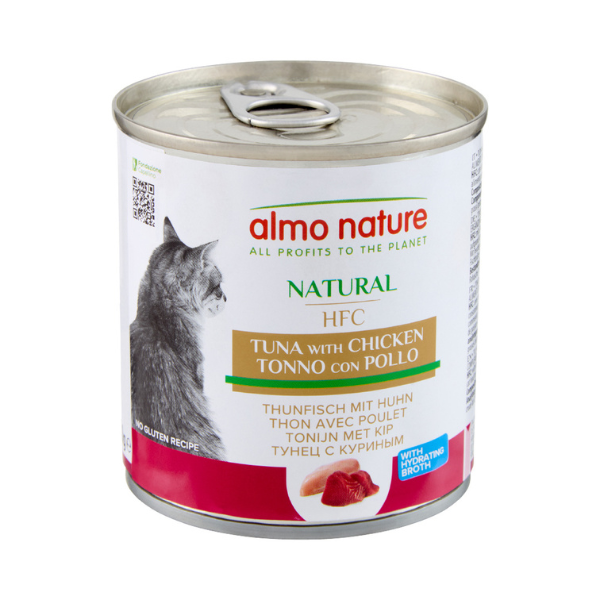 ALMO NATURAL CAT TONNO CON POLLO 280 GR
