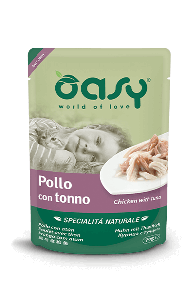 OASY BUSTINA NATURALE POLLO CON TONNO 70 GR