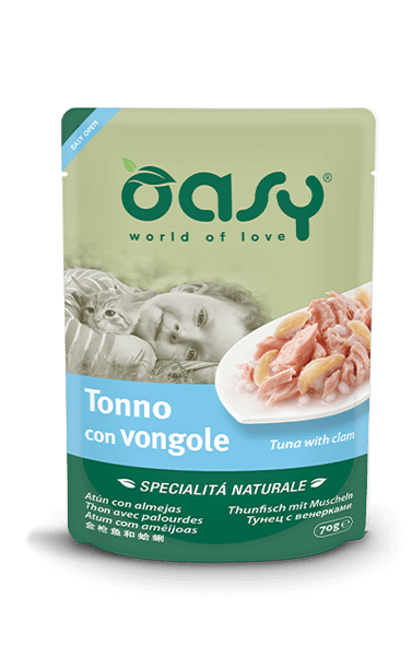 OASY BUSTINA NATURALE TONNO CON VONGOLE 70 GR