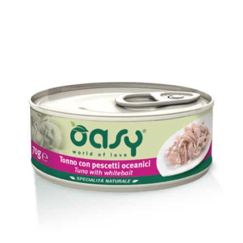 OASY NATURALE TONNO CON PESCETTI OCEANICI 70GR