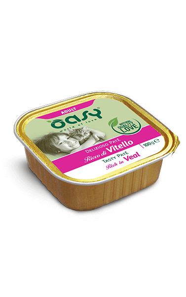 OASY PATE GATTO ADULT VITELLO 100G