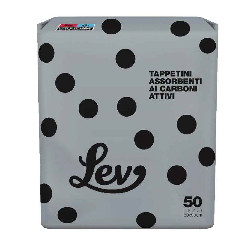 LEV TAPPETINI IGIENICI CARBONI ATTIVI 60X90 50PZ