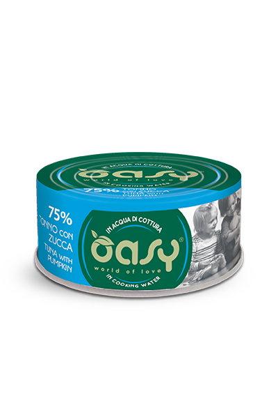 OASY IN ACQUA DI COTTURA TONNO CON ZUCCA 70 GR