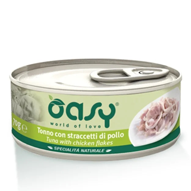 OASY NATURALE TONNO CON STRACCETTI DI POLLO 150GR