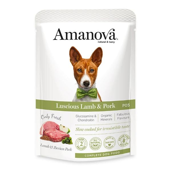 AMANOVA POUCH AGNELLO E MAIALE 100 GR