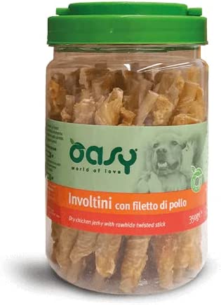 OASY CANE INVOLITINI DI POLLO 350 GR