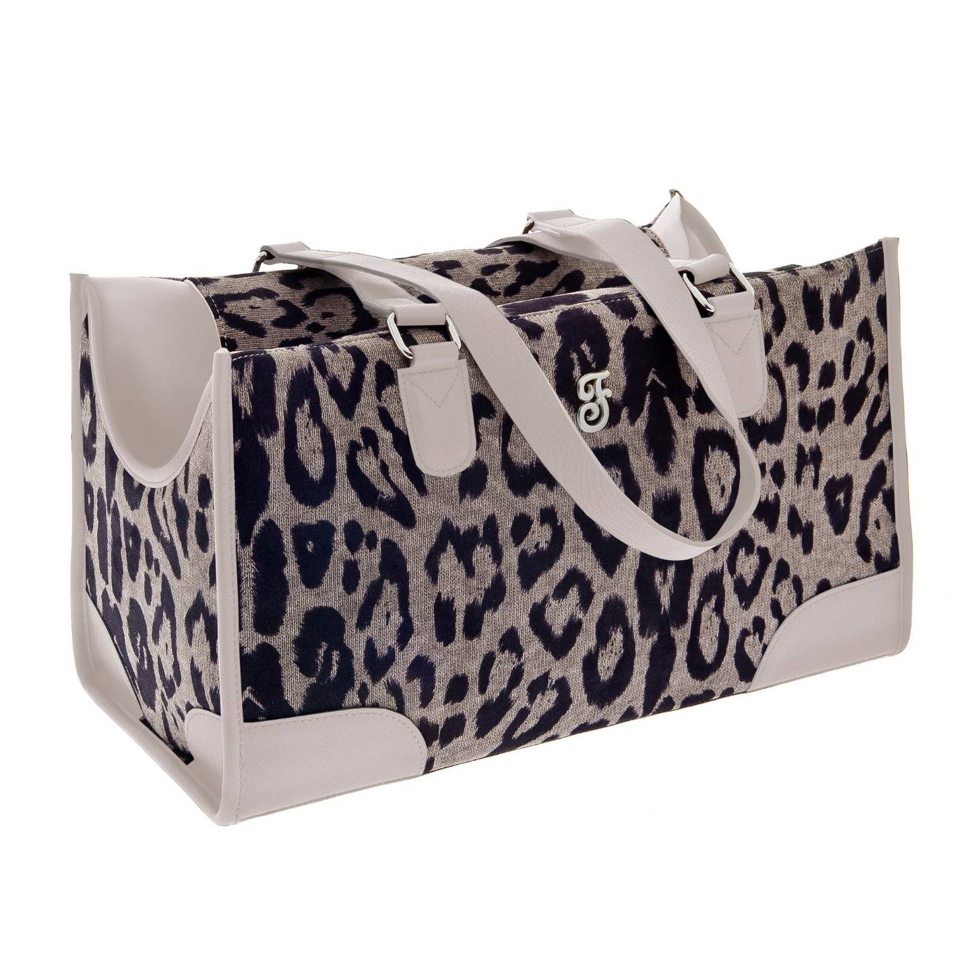FERRIBIELLA BORSA MOKKA LEOPRDO 43X18X25