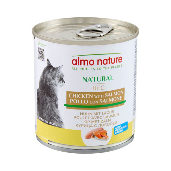 ALMO NATURAL CAT POLLO CN SALMONE 280 GR