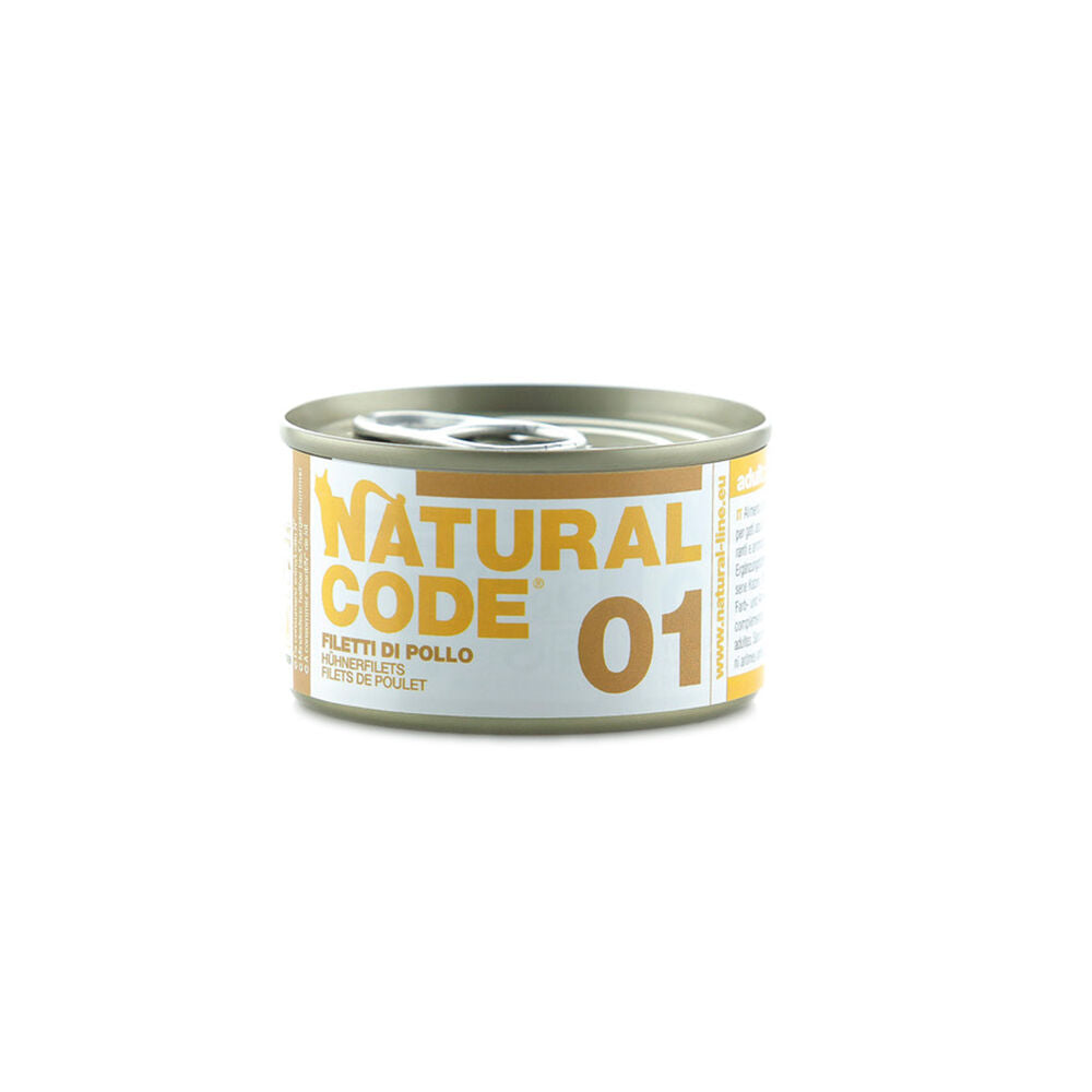 NATURAL CODE GATTO 01 FILETTI DI POLLO 85 GR