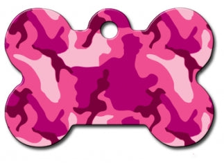 TAG4PET OSSO L CAMOUFLAGE ROSA