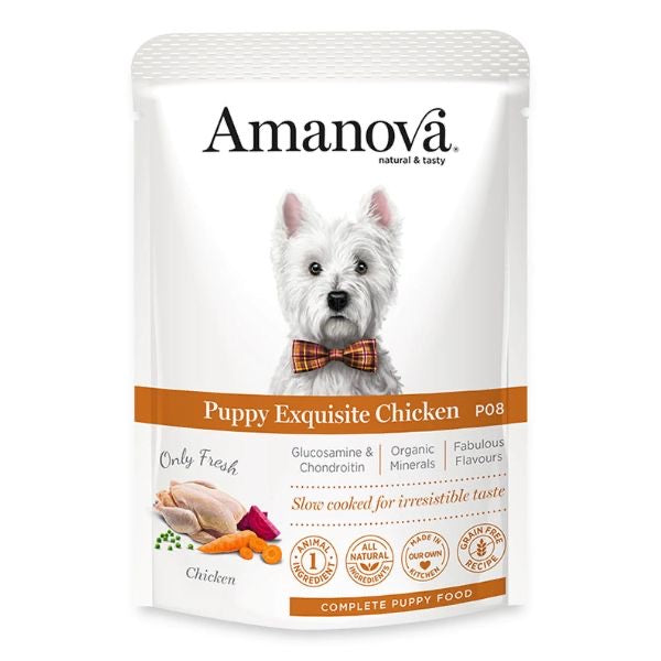 AMANOVA POUCH PUPPY POLLO 100 GR