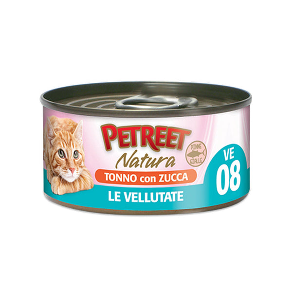 PETREET NATURA VELLUTATE TONNO CON ZUCCA 70GR