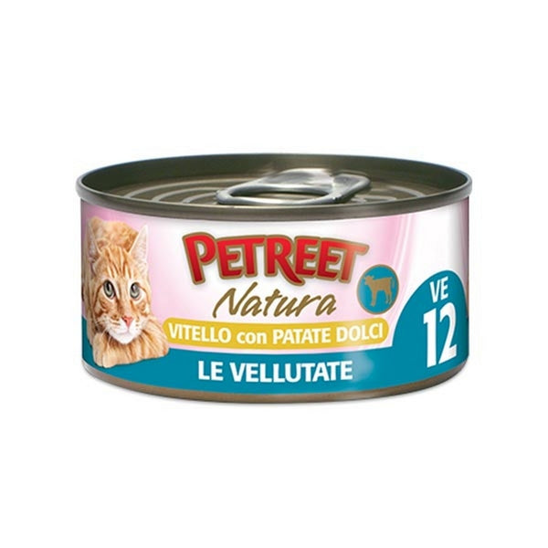 PETREET NATURA VELLUTATE VITELLO CON PATATE DOLCI 70GR