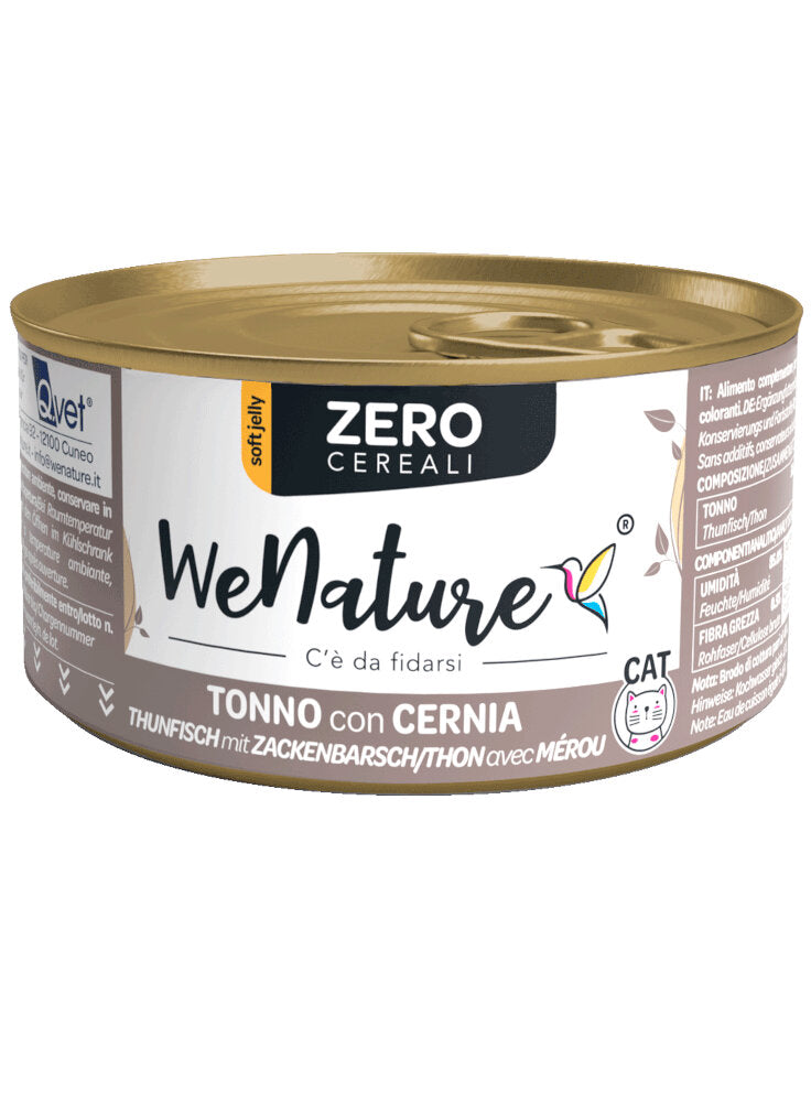 WENATURE CAT TONNO E CERNIA 85 GR