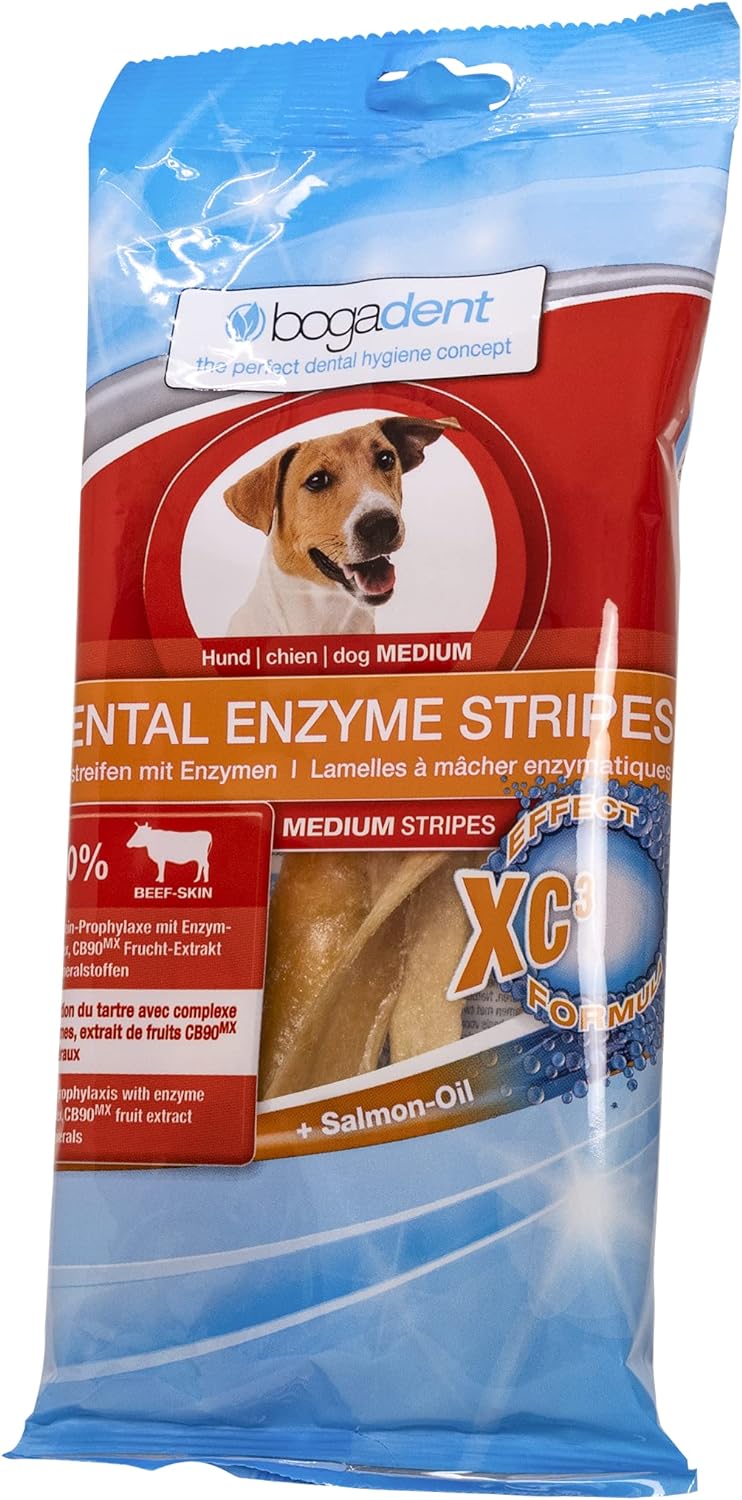 BOGADENT CANE DENTAL ENZYME STRIPES MEDIUM