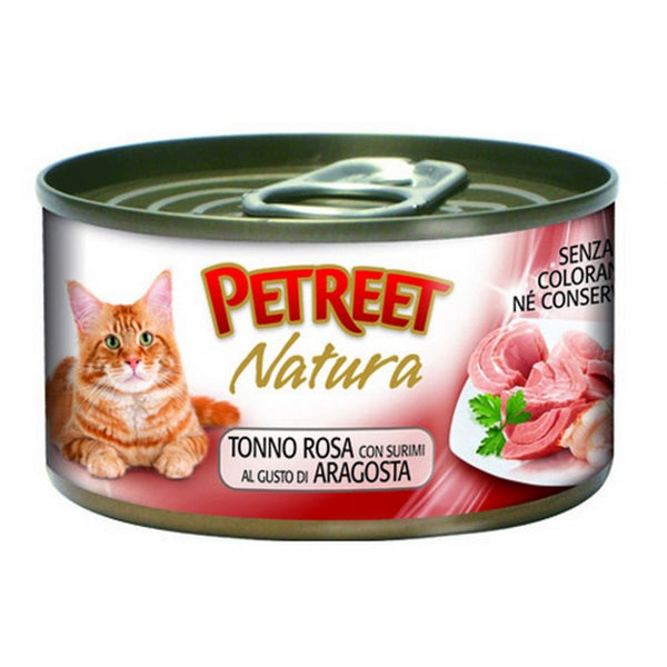 PETREET NATURA TONNO ROSA CON ARAGOSTA 70GR