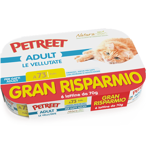 PETREET NATURA VELLUTATE POLLO MULTIPACK 5+1 GRATIS