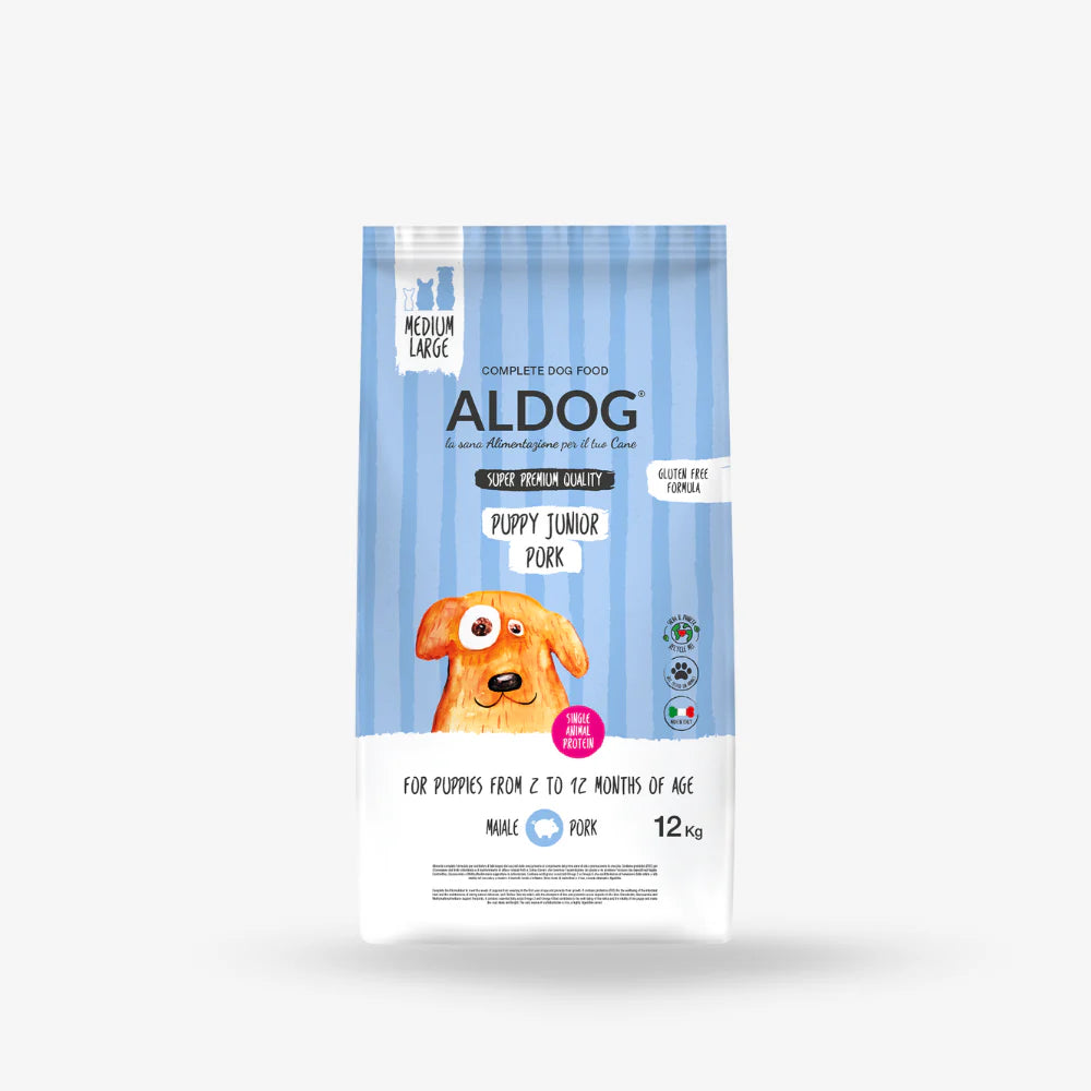 ALDOG PUPPY JUNIOR MEDIUM PORK MAIALE 3 KG