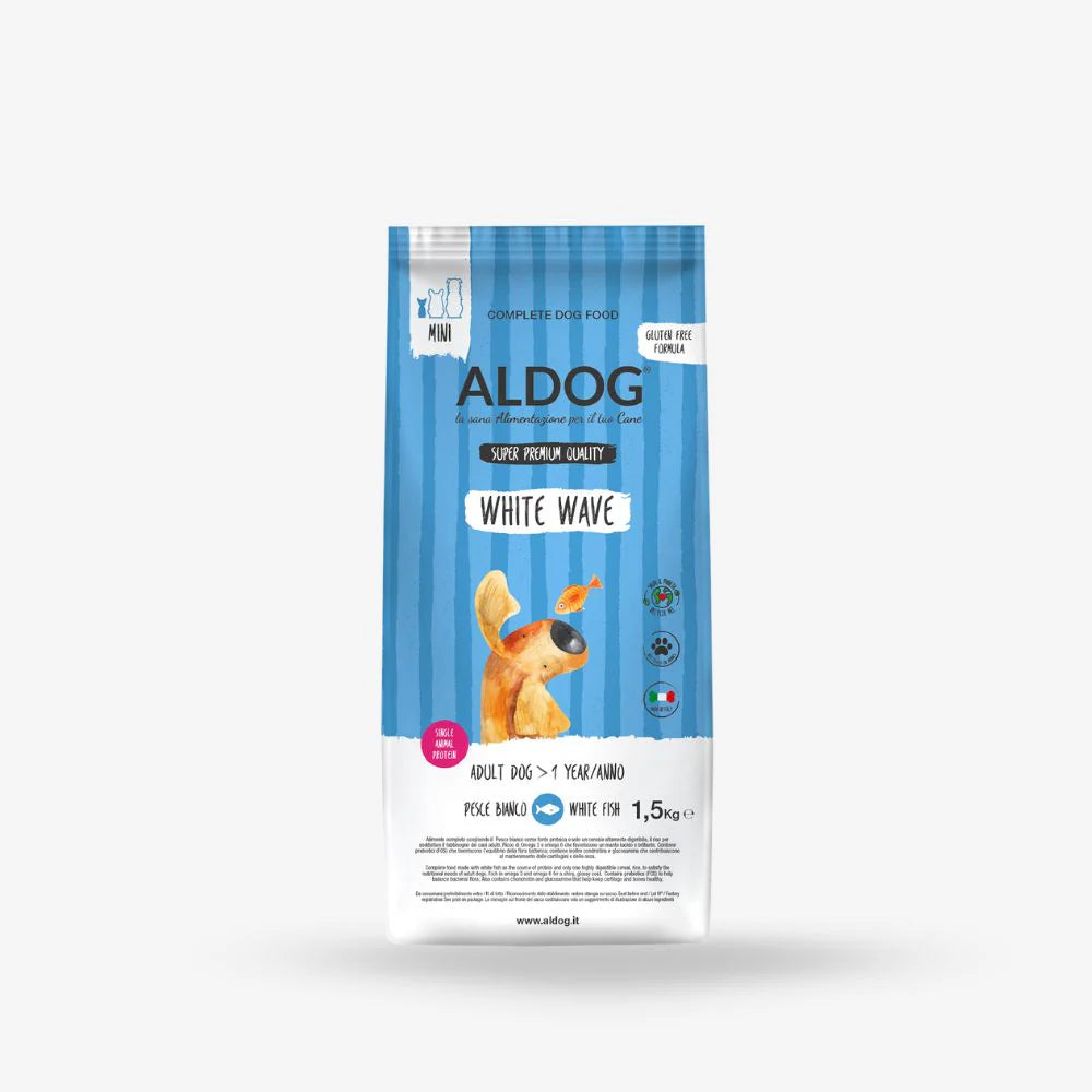 ALDOG ADULT MINI WHITEWAVE PESCE BIANCO 1,5 KG