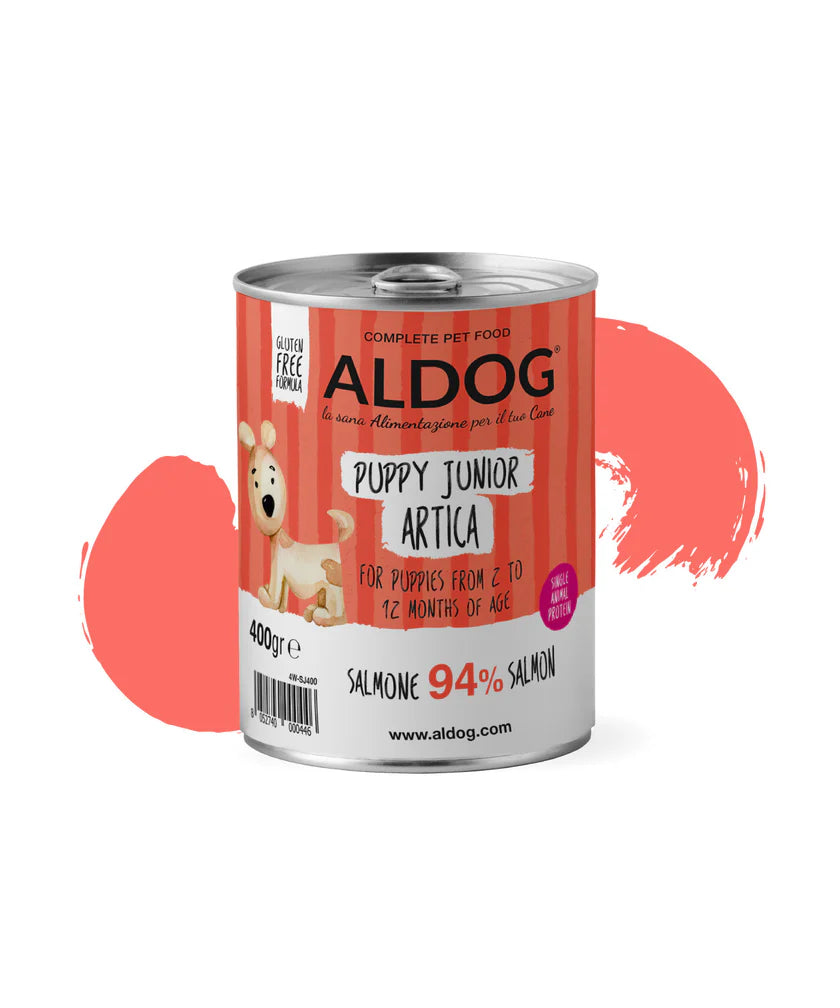 ALDOG PATE PUPPY ARTICA SALMONE 400 GR